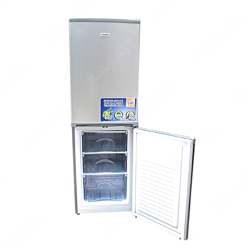 NASCO Réfrigérateur Combiné 147 Litres NASD220 A+ Gris/Blanc