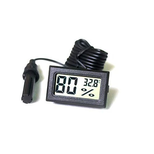 Thermomètre - Hygromètre Avec Sonde Externe Pour Couveuse Numérique - Noir