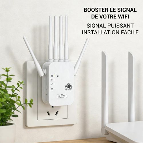 Rpteur Wifi Amplificateur de Signal Point daccs RJ45 24GHz 5GHz