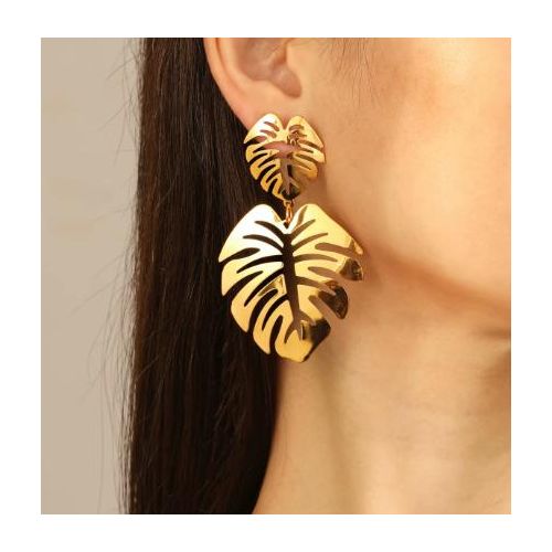 Boucle d'oreille feuille