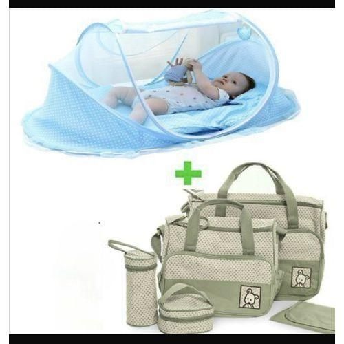 confortable kit Sac 5 Pièces Pour Bébé Plus Lit Pliable et doux