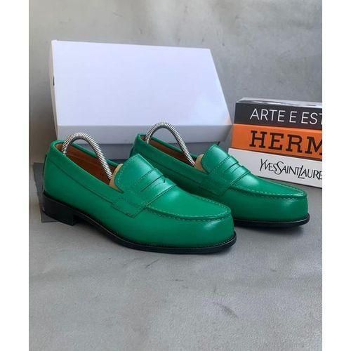 PREMIUM Tendance pour Homme - Revêtement style cuir résistant Mocassin Style Classique Homme - Vert