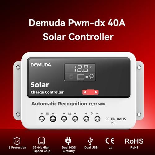 Régulateur solaire PV 40A, régulateur de charge et de décharge pour panneau solaire