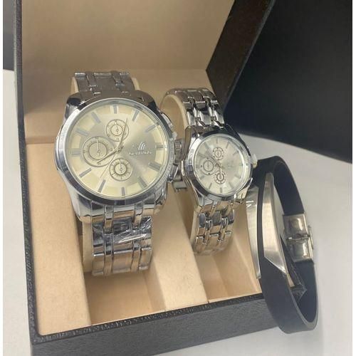 Ensemble Montres Couple - ARGENT +BRACELET
