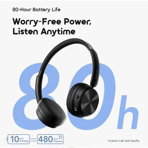 BoomPop Air - Casque audio Bluetooth - 80h d'autonomie - connecte 2 appareils simultanément