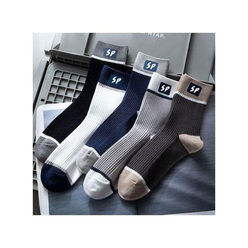 ZANI Lot de 5 paires de chaussettes unisexes premium décontractées printemps-automne pour hommes