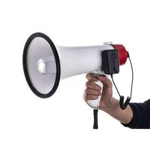 Mégaphone Très Haute Puissance 30w, Haut-parleur Multifonction Amplifié, Support Disque U/carte TF