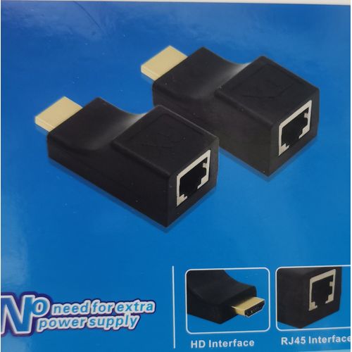 Prolongateur HDMI Port Resau RJ45, 30m, Hdmi Vers RJ45 Sur Câble D'extension_2pcs