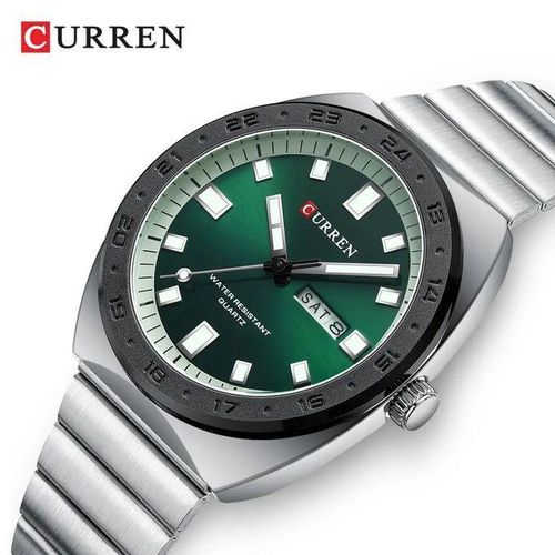 Curren Montre Homme De Luxe à Quartz avec Affichage date, en Acier inoxydable, très Tendance, Nouvelle Collection C8473 NB