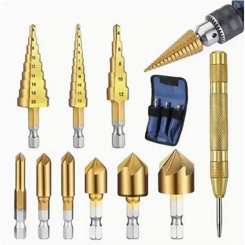 Coffret de 10 forets en acier inoxydable - Un kit d'outils professionnel pour le travail du bois et des métaux