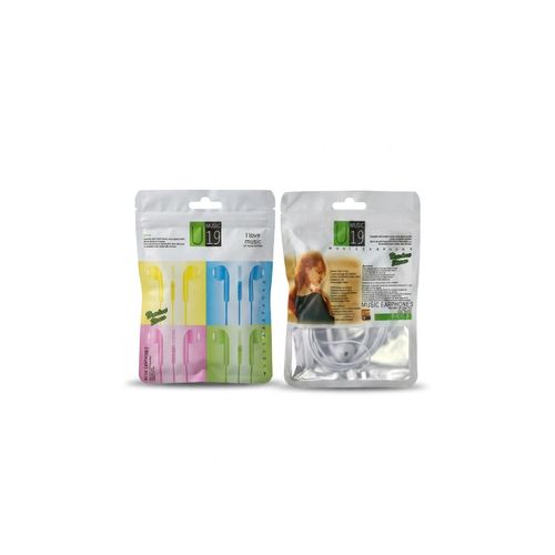 Écouteurs Filaire Jack 3.5mm U19 Macaron avec Micro Intégré et Kit Mains-Libres – Son Stéréo Hi-Fi