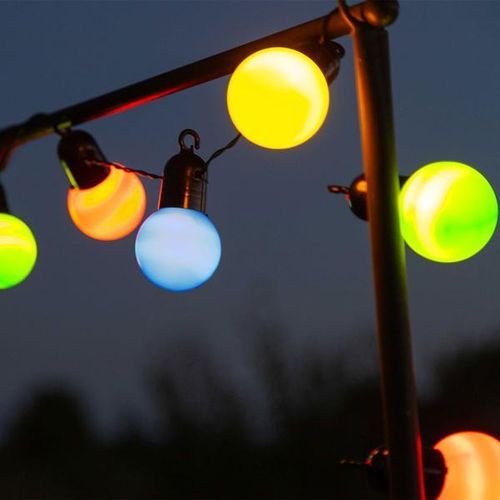 Guirlande Lumineuse LED G50 – Style Guinguette – 5 Mètres – 10 Ampoules – Décoration Intérieure & Extérieure