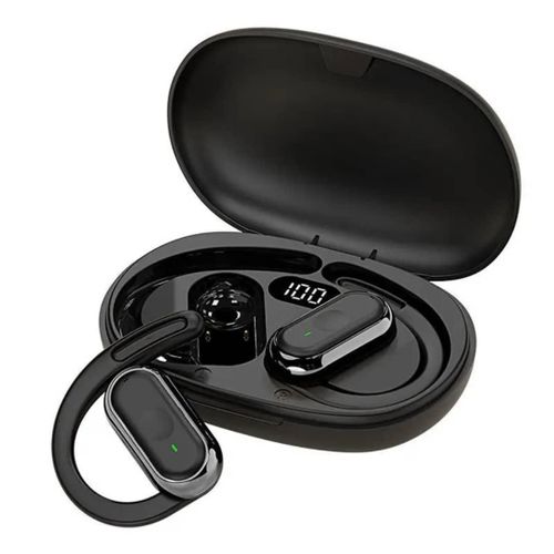 Écouteurs Bluetooth Sans Fil avec Crochet d’Oreille – Étui Digital