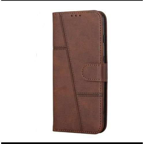 Étui à Rabat Compatible Avec Xiomi Redmi 13C/ Poco C65- Marron