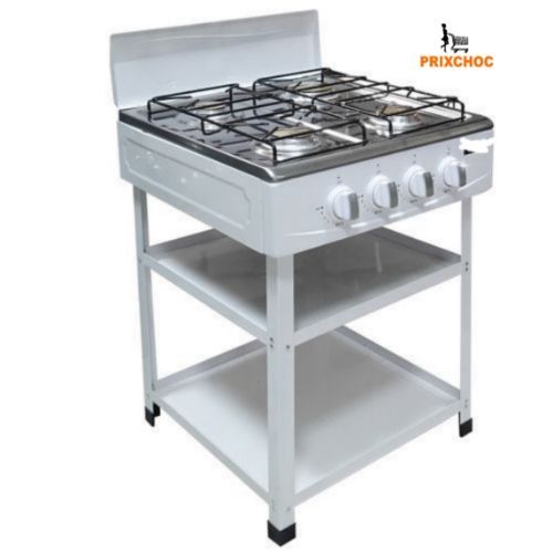 Cuisinière à Gaz 4 Feux Avec Étagère