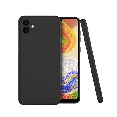 Coque Silicone Compatible Samsung Galaxy A04 + 1 Antichoc 6.5 Pouces - Noir