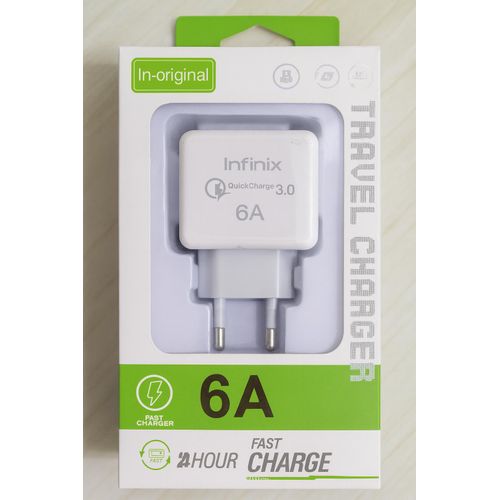 Chargeur Android Infinix - Charge Rapide - Blanc