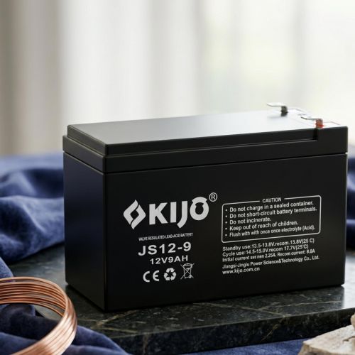Batterie Rechargeable Étanche KIJO JS12-9 (12V 9Ah) – Batterie Plomb-Acide VRLA Sans Entretien pour Onduleur UPS, Système d'Alarme, Éclairage & Kit Solaire