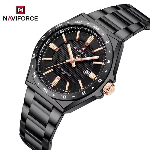 Montre Homme Acier Inoxydable Noir