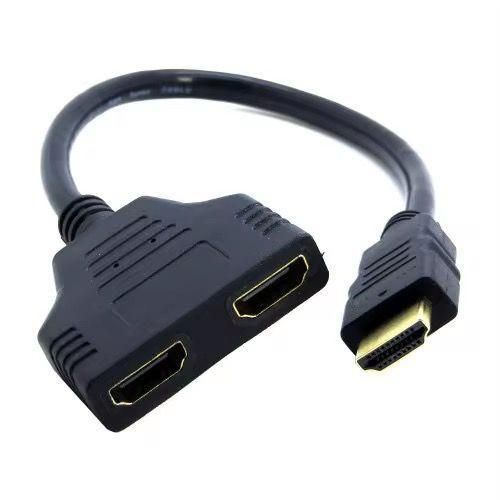 Convertisseur de câble séparateur HD 1 mâle vers double HD 2 femelle Adaptateur vidéo Commutateur HD pour affichage PC