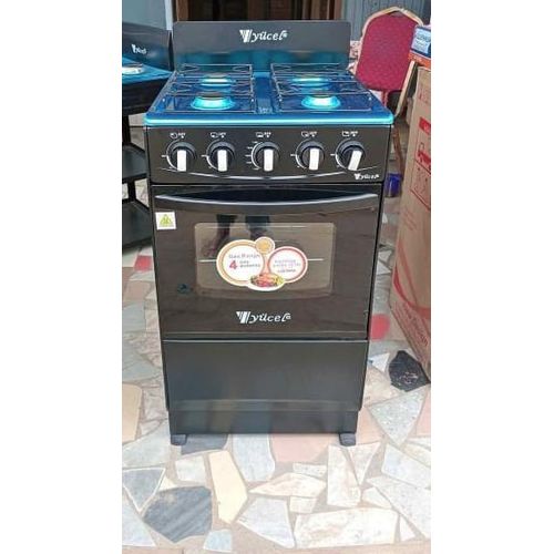 Cuisinière 4 Feux Avec Four A 2 niveaux/Couverture Vitré