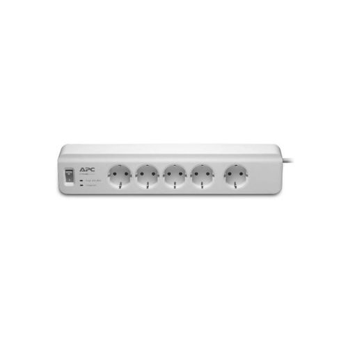 Multiprise APC 5 Trous - Parafoudre - Blanc
