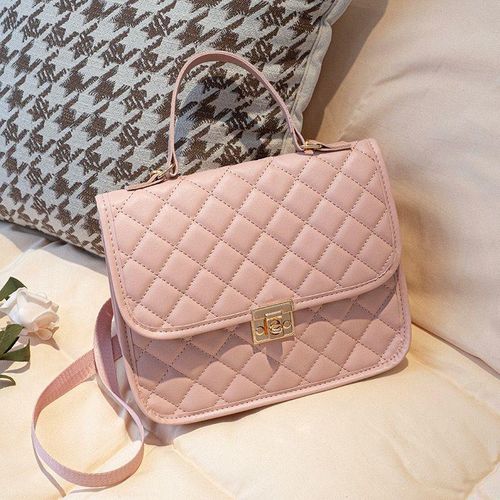 Sac dossac main rose matelass