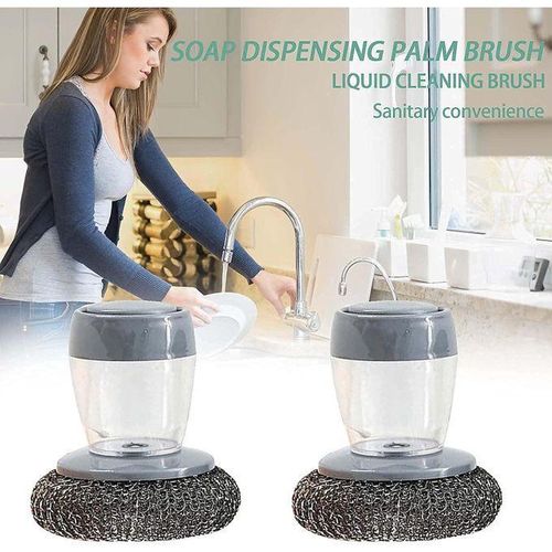 Partagez ce produit Lot de 2 brosses de lavage à pression hydraulique pour cuisine