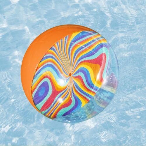 Ballon de Plage Gonflable Multicolore – Jouet Piscine et Plage pour Enfants et Adultes