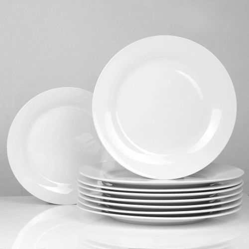 LOT DE 6 ASSIETTES CASSABLE PORCELAINE