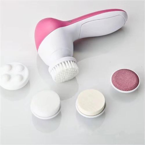 Brosse nettoyante pour le visage 5 en 1, exfoliant électrique pour le visage avec 5 têtes de brosse remplaçables pour un nettoyage en profondeur