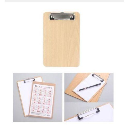 Porte Bloc Note à Pince En Bois