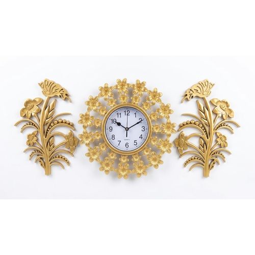 Horloge Murale Décorative – Design Floral