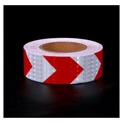 Ruban De Signalisation Auto-Adhésif Marquage, Ruban De Marquage a sol - Rouge Blanc