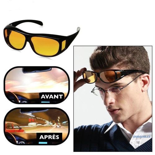 Lunette De Vision Nocturne +01 Lunette Anti Soleil Offert