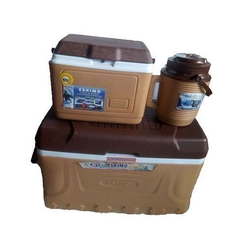 Glacière Rigide 3 En 1 - 80L- 12.5L Et 4L - Marron - Vert -