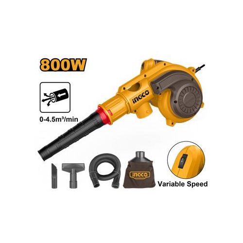 souffleur electrique 800w + accessoires ab8038