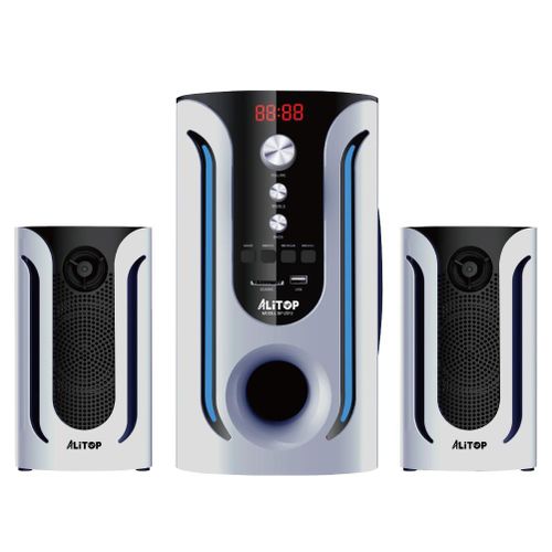 Woofer ALITOP SP-2510 - Home Cinéma & Chaîne HI-FI - Son Puissant & Basse Profonde - Noir