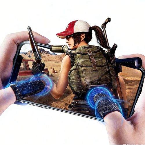 Gants de jeux Gaming 1 Paire , Manchons de Pouce Respirants, Protection Doigt Jeu Vidéo, Adhérence Améliorée, Anti Transpiration, Accessoire pour Écran Tactile, Idéal Joueur Professionnel