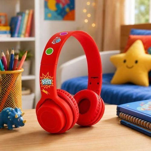 Casque Bluetooth Avec Support Carte Mémoire - rouge