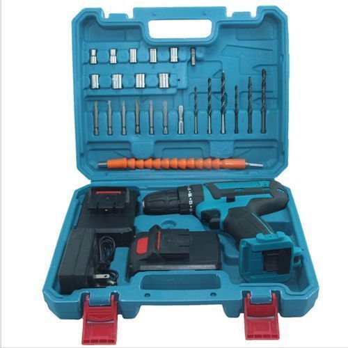 Perceuse Visseuse Sans Fil 18V Avec 2 Batteries+24 Accessoires Mod2