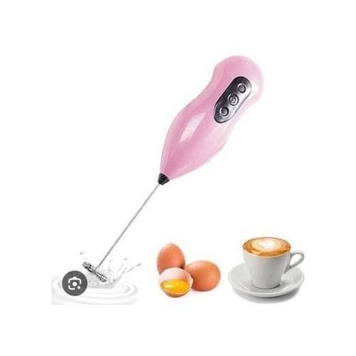 Mini Mousseur de Lait Électrique – Batteur à Œufs – Portable – 3 Vitesses – Rose