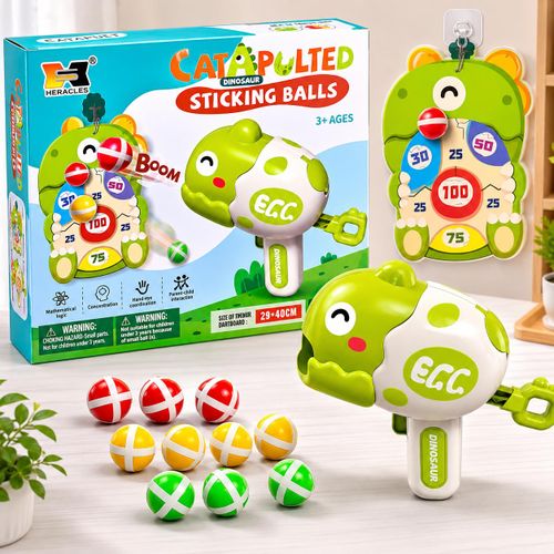 Jeu de Tir à Cible Canard pour Enfants, Lanceur de Balles Collantes avec Cible Suspendue, Jouet Éducatif de Précision et Coordination, Cadeau Garçon et Fille dès 3 Ans