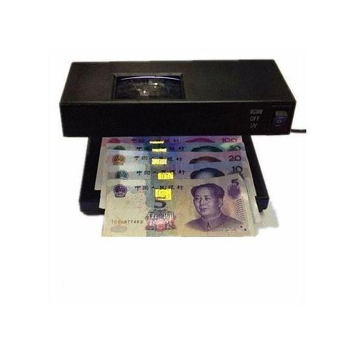 UNIQUE Détecteur De Faux Billet Avec 2 Double Lumière UV Et Loupe BN