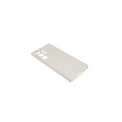 Coque Silicone Compatible Avec Samsung Galaxy S24 Ultra Avec Antichoc - BLANC