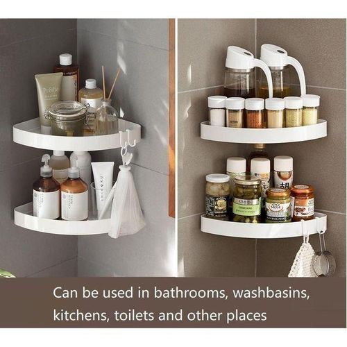 Agréable étagères D'angle De Salle De Bain