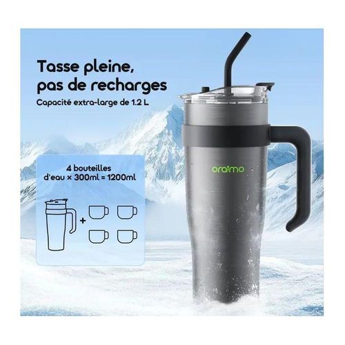 Thermos Go S1200 Gourde Isotherme Grande Capacité 1,2 L - Thermos Boisson Chaud Et Froid-Conservation longue durée