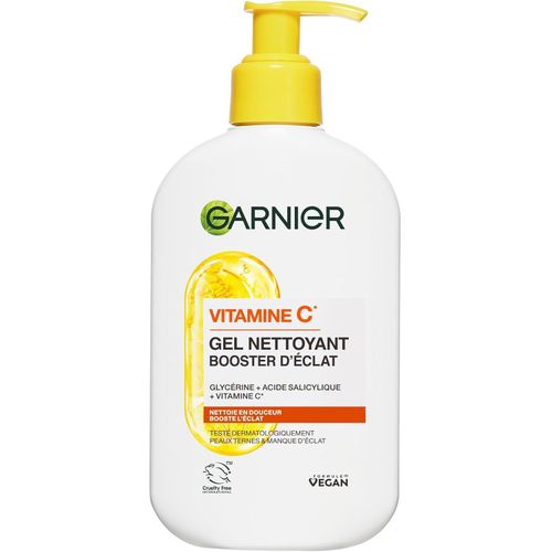 Gel Nettoyant Booster D'Éclat - pH Neutre - Démaquille En Douceur, Hydrate & Illumine - Enrichi En Vit C & Glycérine...