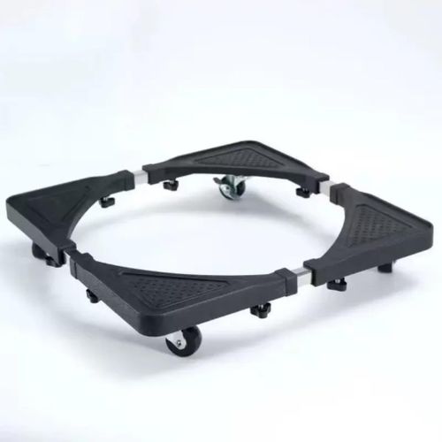 Support mobile réglable à roulettes pour machine à laver, réfrigérateur et appareils électroménagers