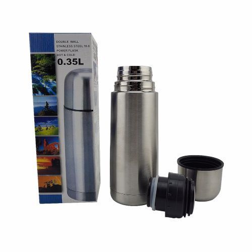 Mini Thermos Portable Isotherme 0.35 Litre -Argent